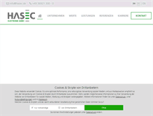 Tablet Screenshot of hasec.de